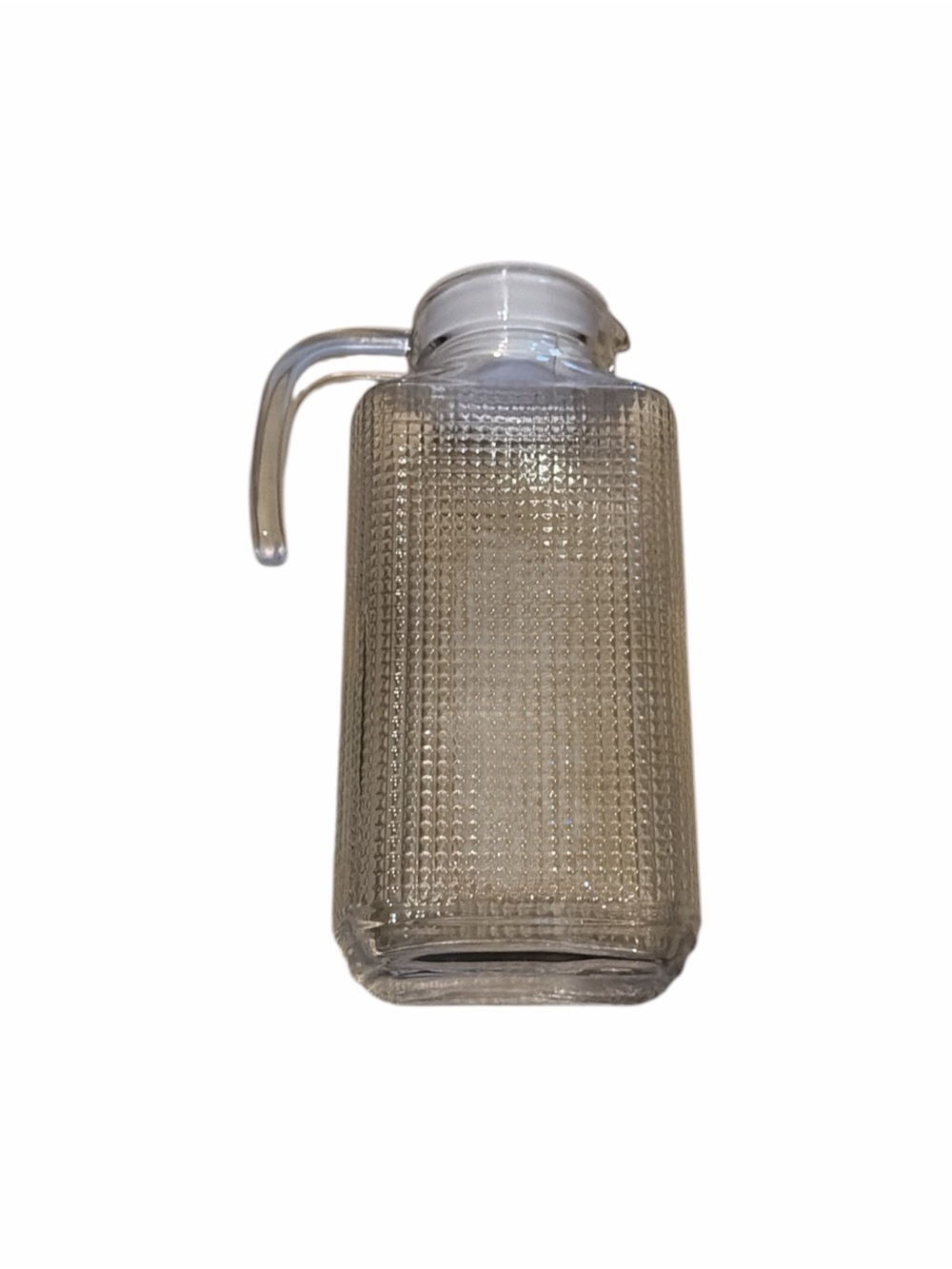 Clear Glass Textured Pitcher - Picture 1 of 2